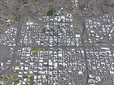 Birmingham Low-poly 3D model