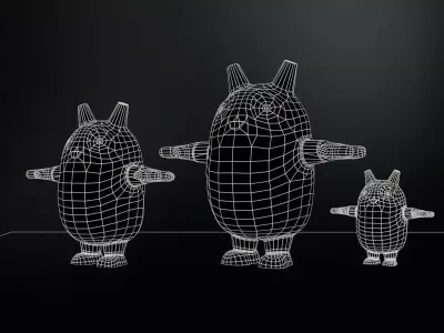 Minirobotic7Pack2 Low-poly 3D model