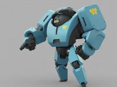 ANDROID M-3000  RIGGED 3D model