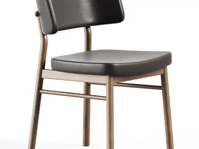 Wooden Chair Marlen by TrabA 3D model