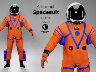 Nasa Orion Spacesuit  Ultra realistic Low-poly 3D model