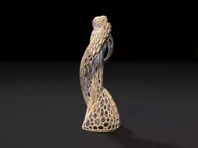 Statuette of love Voronoi 3D print model