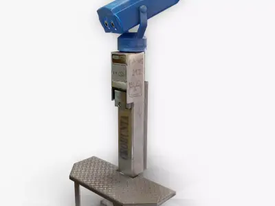 Panorama Coin-operated Binocular Low-poly 3D model