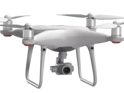 DJI Phantom 4 Pro Drone White 3D model