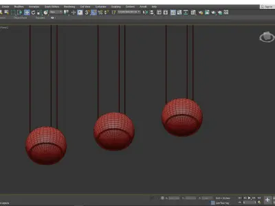 JOSS chandelier  Low-poly 3D model