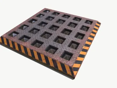 Spike Trap 3 Low-poly 3D model