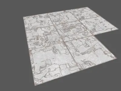 Sci-Fi Panels Set Textured 3D model