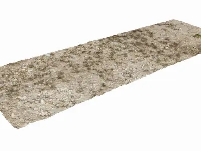 Soil Ground Low-poly 3D model