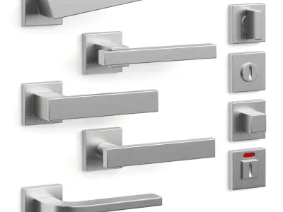 Olivari door handles set2 3D model