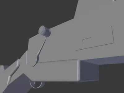 Light Machine Gun Madsen  3D model