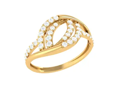 Women Ring  Render 3dm STL OBJ FBX Details 3D print model 293