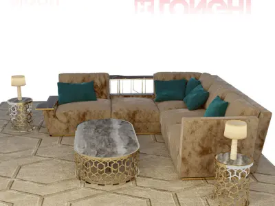 longhi  nobu sofa 3D model