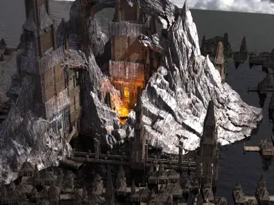 Dark Lord Feudal Fort Collection 1 3D model