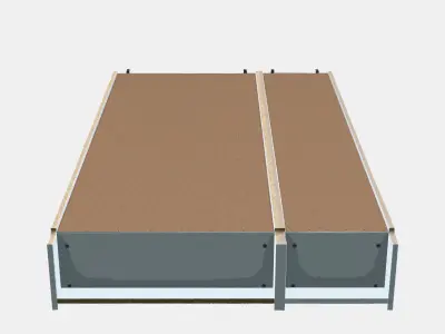 BILLY - OXBERG Bookcase with glass-doors Low-poly 3D model