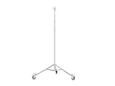 Stands - Wheels - Operating Poles Module Silver 3D model