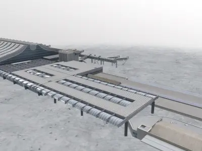 LFMN Terminal 1 Low-poly 3D model