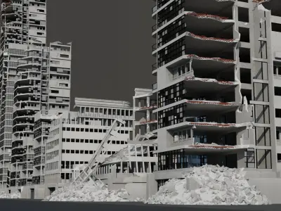 Ruined Highrises  3D model
