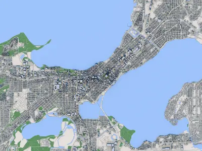 Madison City Wisconsin 3D model