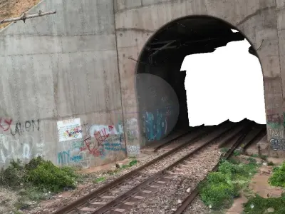 Train tunnel photoG 3D model