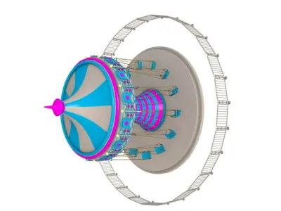 Funfair Ride 3D model