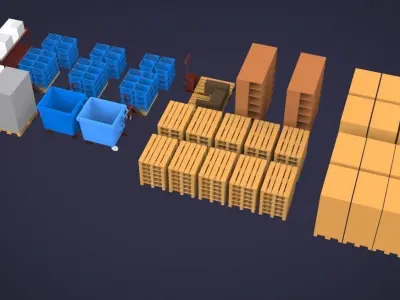 Warehouse equipment 3D model