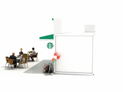 Starbucks Coffee Container 3D model