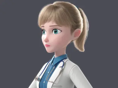  Cartoon Doctor Rigged 