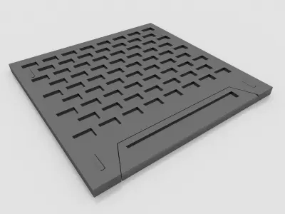 SCI FI PANEL MODEL X 6  3D model