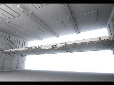 Sci-Fi Hanger- 03- High detail 3d models 3D model