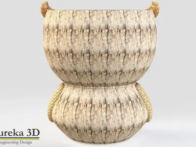 Owl flowerpot 3D print model