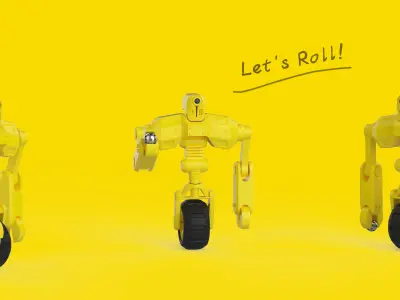 Robot 3D model 14