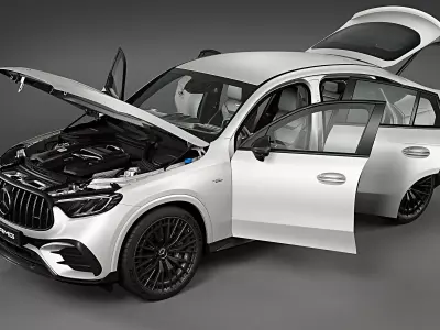 2024 Mercedes-Benz GLC 43 AMG Coupe 3D model