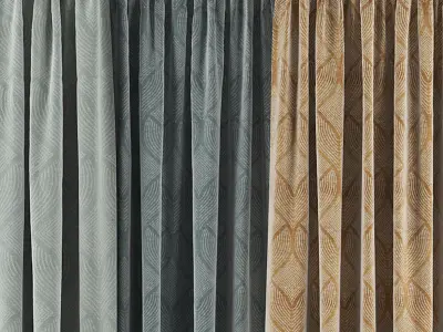 Curtain Set 37 3D model