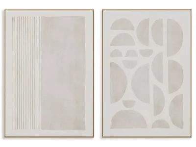 Abstract Painting Frame set 3D model 509