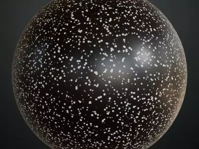 Black Non-Stick Cooking Pan Coating PBR Seamless Texture