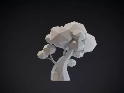 Tree 007 Low-poly 3D model