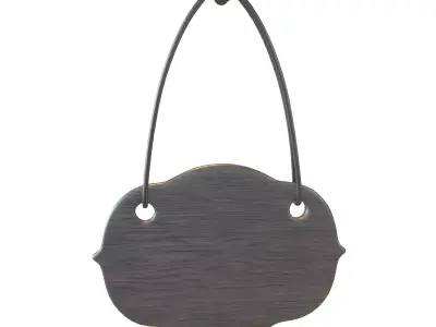 Sign Board v1 002 Low-poly 3D model