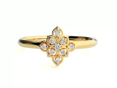 Women ring 3D print model 152