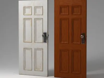 Paneled Door 3D model