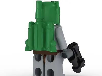 LEGO Minfigure Boba Fett older 3D model