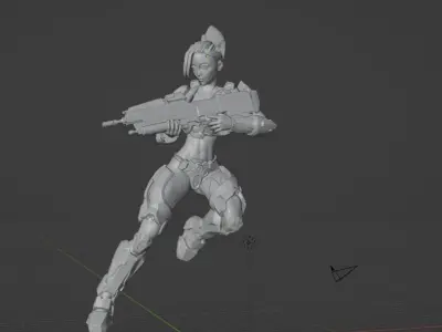 Female Spartans 3D print model