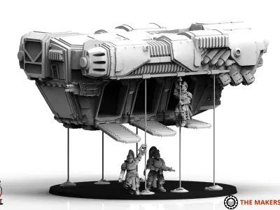 Obsidian Guard - Wraith Dropship 3D print model