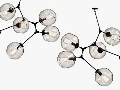 CHANDELIER  BRANCHING BUBBLE  3D model