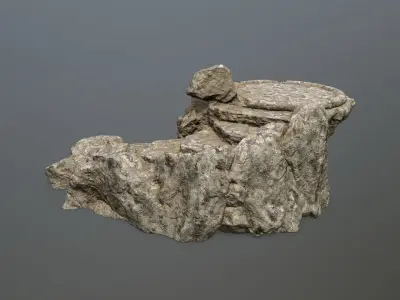 Ladder rock Low-poly 3D model buy