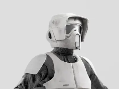 Scout Trooper inspired by Star Wars Battlefront  RIGGED 3D model