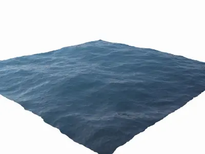 Ocean square of water 3D model