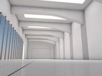 Sci Fi Interior 3D model 36