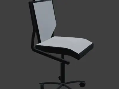 Low Poly Lab Chair 3D Model Low-poly 3D model
