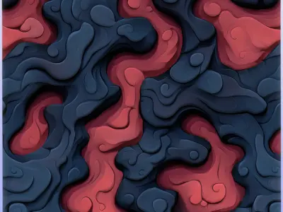 Stylized Lava Seamless Texture Texture