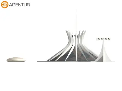Cathedral of Brasilia 3D model